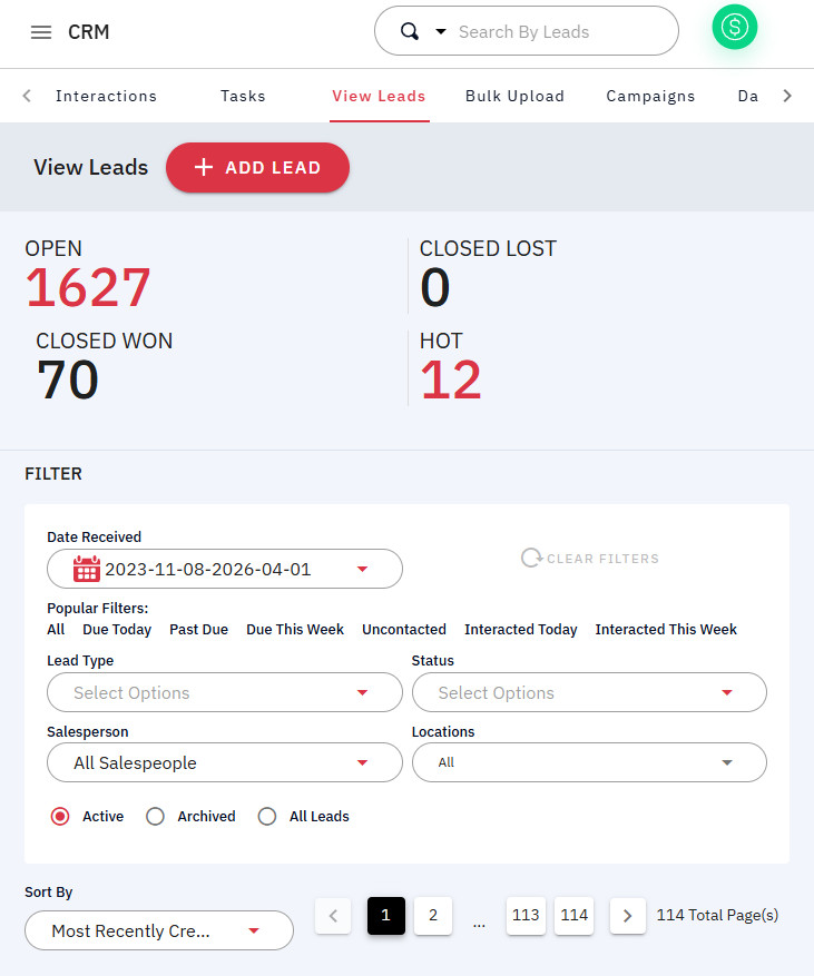 Dashboard (Responsive)