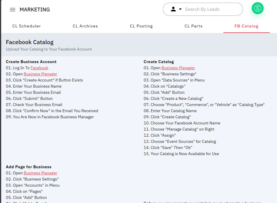 Facebook Catalog (Responsive)