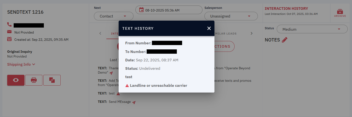 Twilio SMS System with Delivery Tracking & Webhook Integration