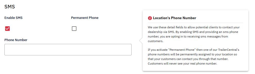 Enable SMS